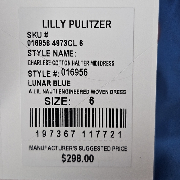 Lilly Pulitzer Charlese Halter Midi Dress - Picture 9 of 10